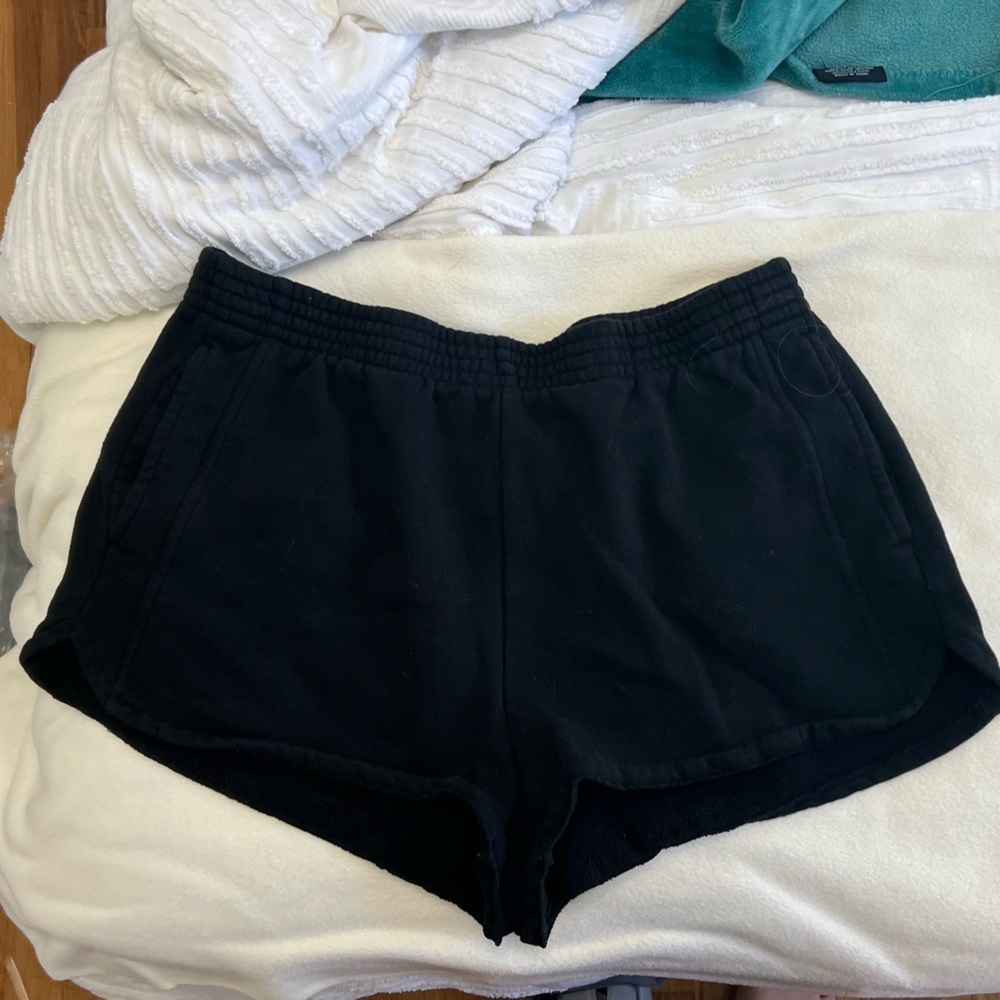 La Hearts Classic Black Athletic Shorts